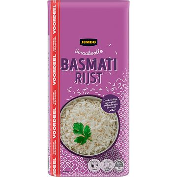 Foto van Jumbo basmati rijst langkorrelig voordeelverpakking 1kg