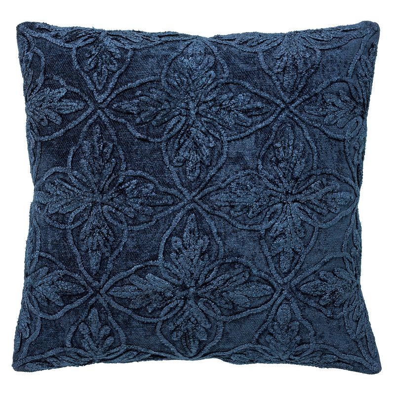 Foto van Dutch decor amar - kussenhoes van katoen 45x45 cm insignia blue - blauw - blauw