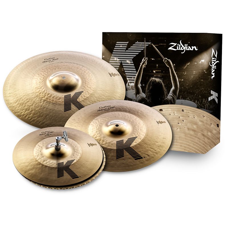 Foto van Zildjian k custom hybrid 390 pack bekkenset