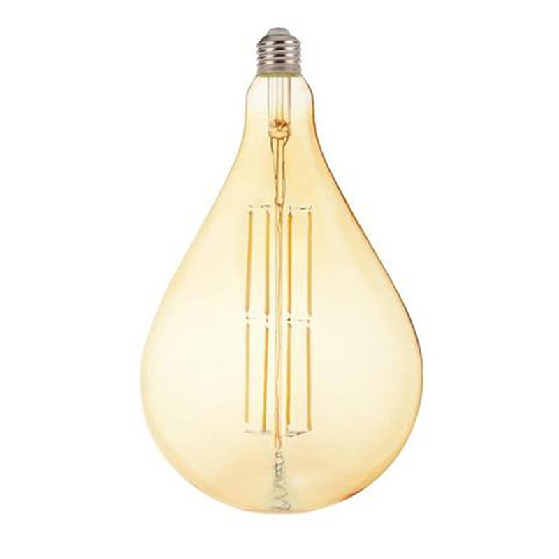 Foto van Led lamp - design - torade - e27 fitting - amber - 8w - warm wit 2200k