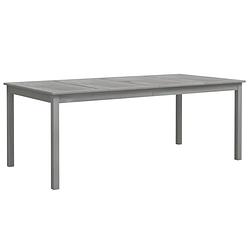 Foto van Vidaxl tuintafel 200x100x75 cm massief acaciahout grijs