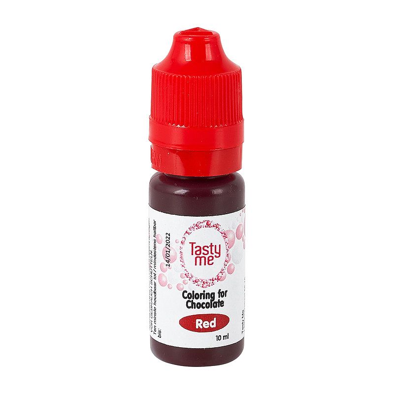 Foto van Tasty me chocolade kleurstof - rood - 10 ml