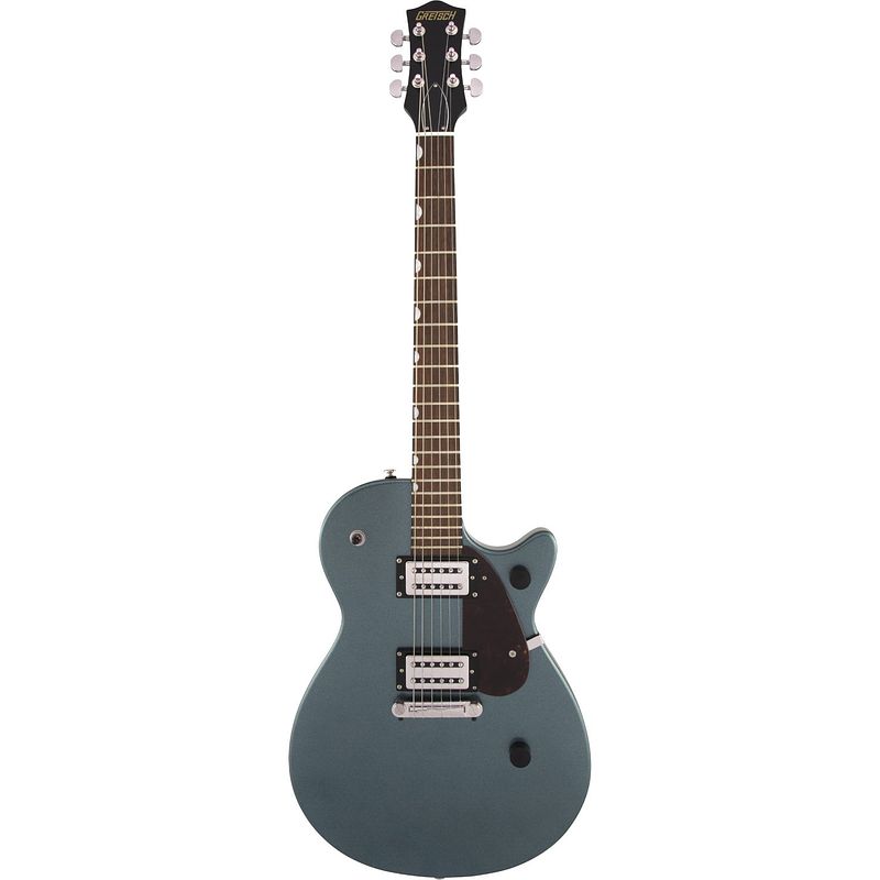 Foto van Gretsch g2210 streamliner junior jet club gunmetal elektrische gitaar