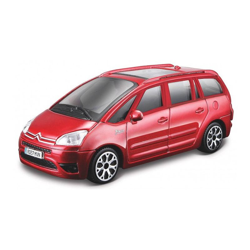 Foto van Modelauto citroen c4 picasso rood schaal 1:43/10 x 4 x 4 cm - speelgoed auto's