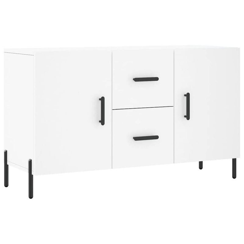 Foto van Vidaxl dressoir 100x36x60 cm bewerkt hout wit