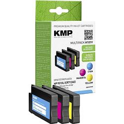 Foto van Kmp inkt vervangt hp 951xl compatibel combipack cyaan, magenta, geel h101v 1723,4050
