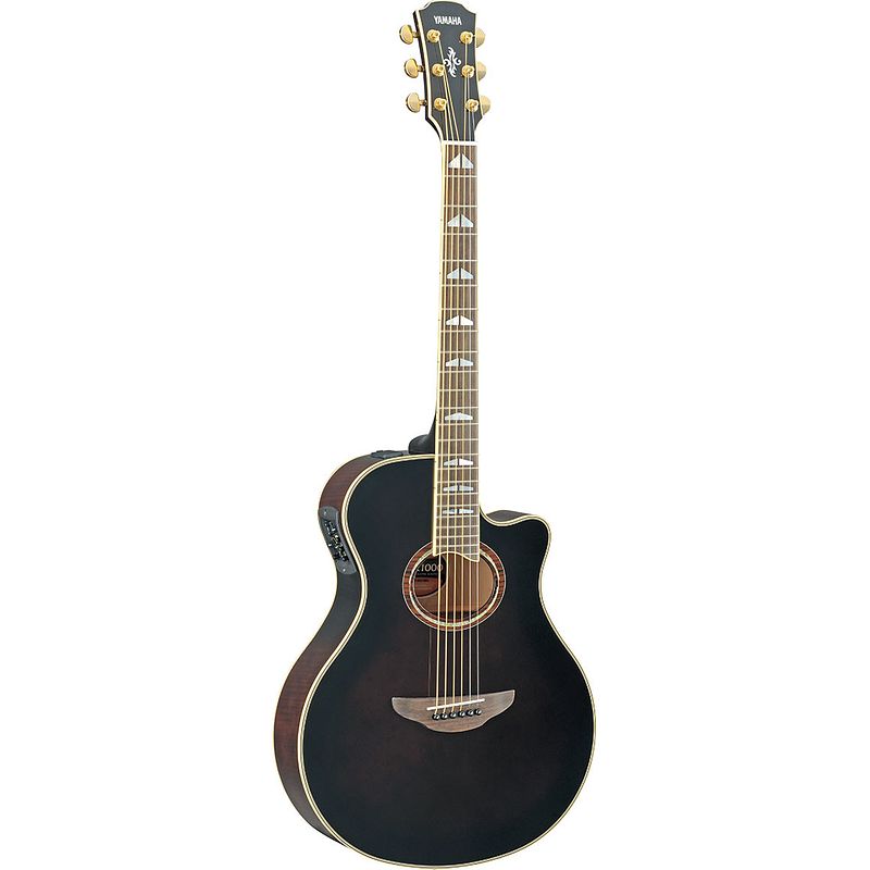 Foto van Yamaha apx1000 mocha black elektrisch-akoestische gitaar