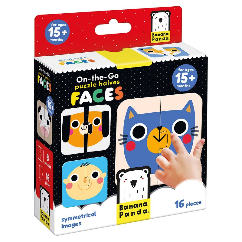 Foto van Banana panda on-the-go puzzle halves faces 15m+