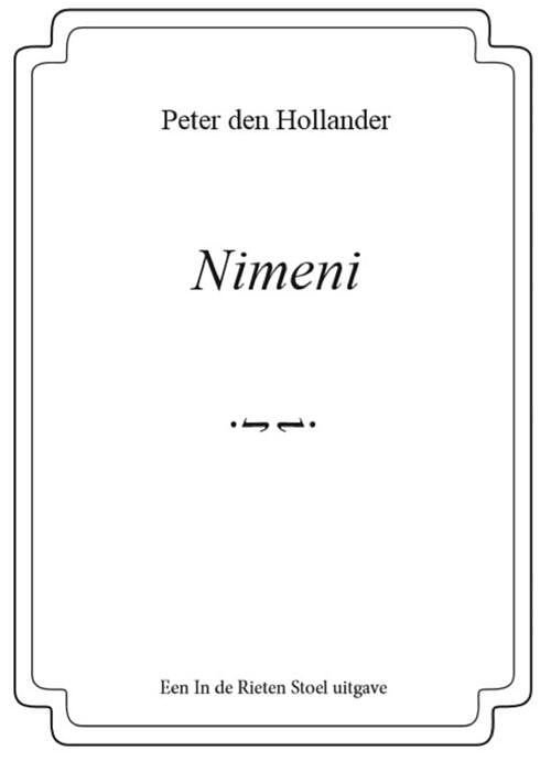 Foto van Nimeni - peter den hollander - ebook (9789083021584)