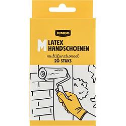 Foto van Jumbo latex handschoenen m multifunctioneel 20 stuks