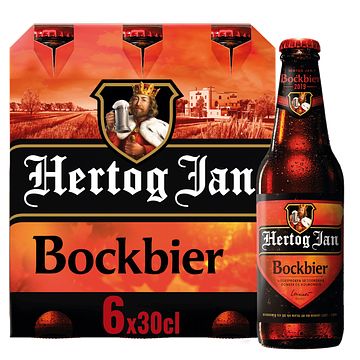 Foto van 2e halve prijs | hertog jan bockbier bier flessen 6 x 300ml aanbieding bij jumbo