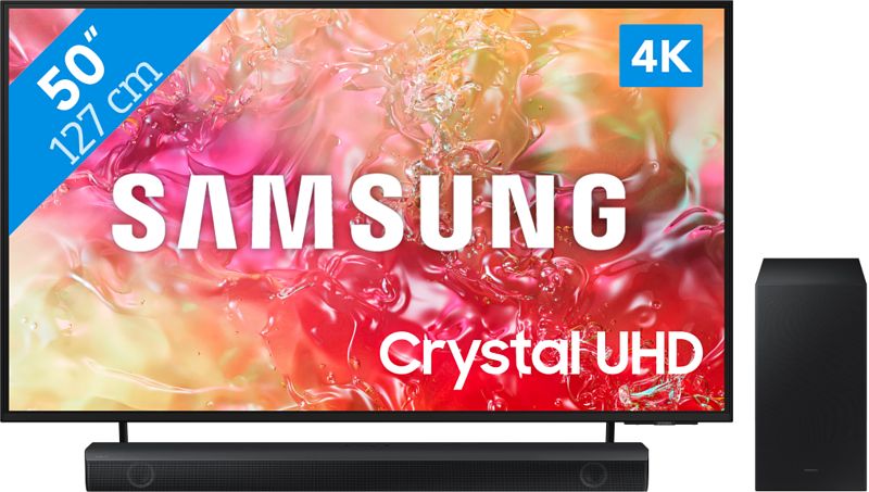 Foto van Samsung crystal uhd 50du7100 (2024)   + soundbar