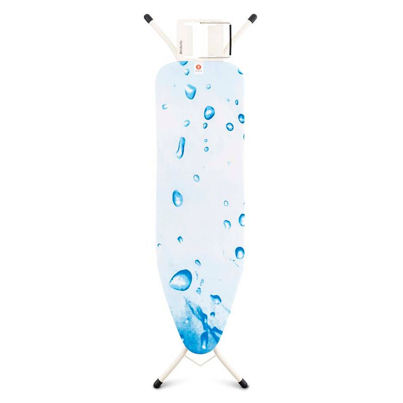 Foto van Brabantia strijkplank b met strijkijzerhouder - 124x38 cm - ice water