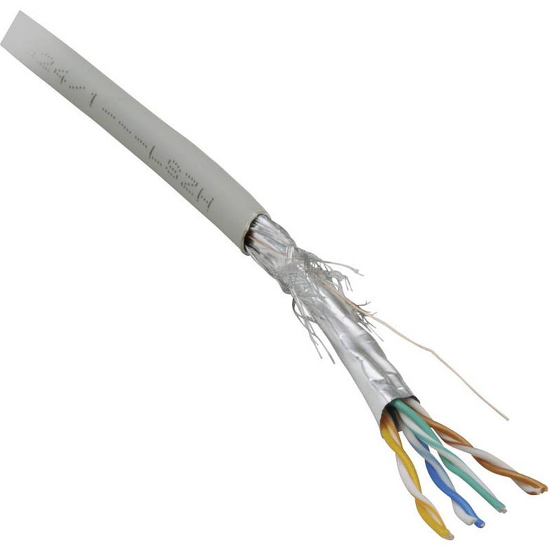 Foto van Bkl electronic 10010803 netwerkkabel cat 5e sf/utp 8 x 0.128 mm² grijs 100 stuk(s)