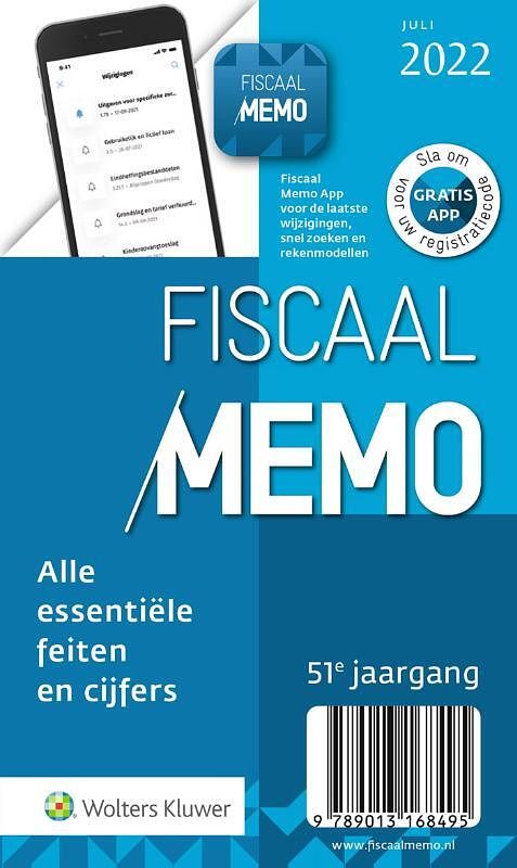 Foto van Fiscaal memo - paperback (9789013168495)