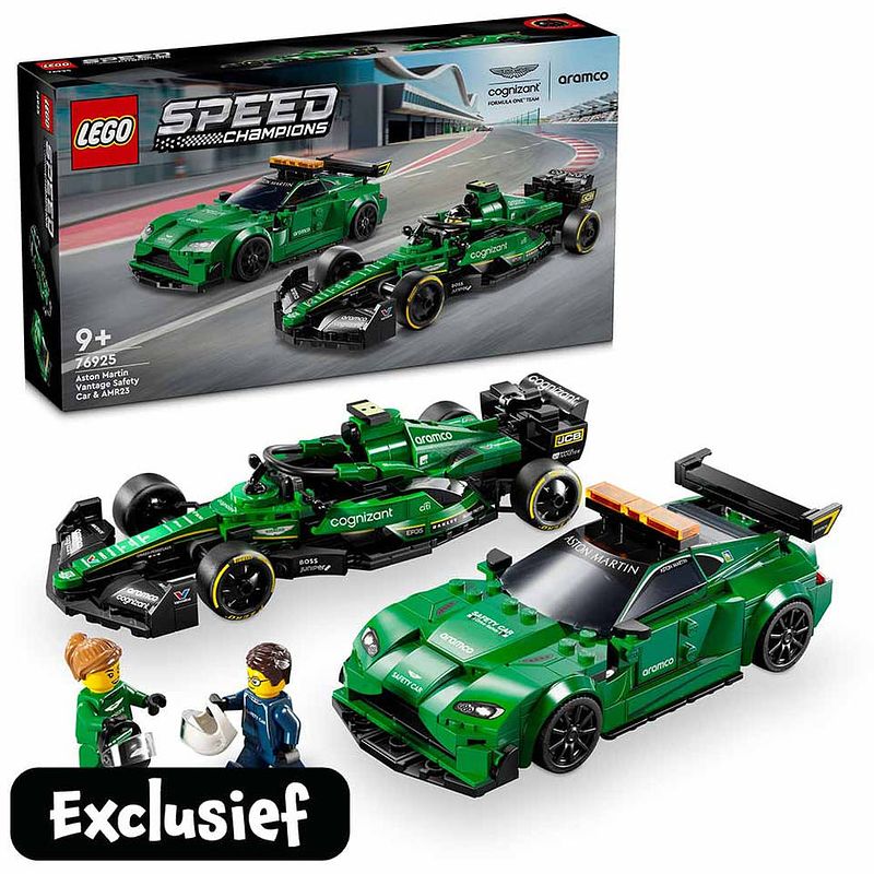 Foto van Lego speed champions aston martin safety car en amr23 76925