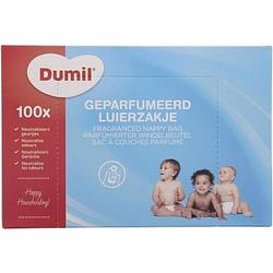 Foto van Dumil geparfumeerd luierzakjes - 100 stuks - hygiënisch - baby - gemakkelijk in gebruik