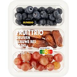 Foto van Jumbo fruittrio druiven, blauwe bes & dadel 245 g