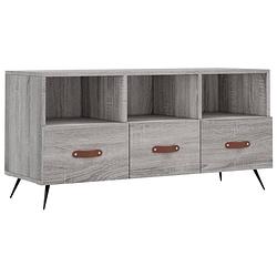 Foto van Vidaxl tv-meubel 102x36x50 cm bewerkt hout grijs sonoma eikenkleurig