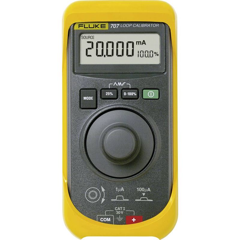 Foto van Fluke 707 kalibrator stroomsterkte 1x 9 v batterij (blok), meegeleverd