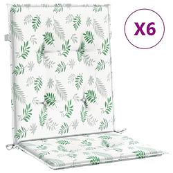 Foto van The living store tuinkussens met lage rug - 100x50x4 cm - polyester - waterafstotend