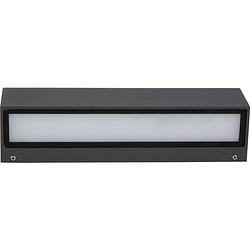 Foto van Heitronic medea 37372 led-buitenlamp (wand) led vast ingebouwd 9.5 w led zwart