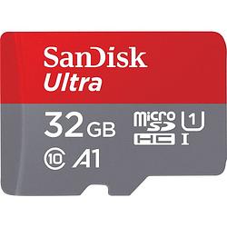 Foto van Sandisk microsdhc ultra + adapter mobile microsdhc-kaart 32 gb class 10, uhs-i incl. sd-adapter