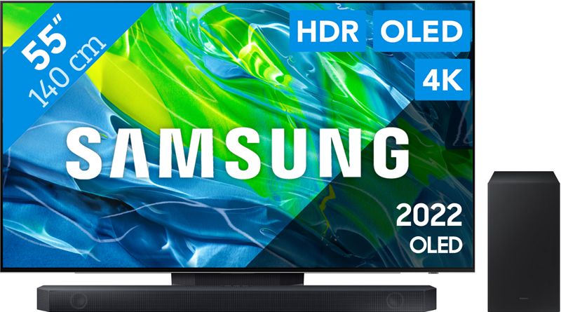 Foto van Samsung oled 55s95b (2022) + soundbar