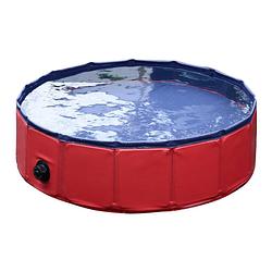 Foto van Hondenzwembad xl - 160 x 30 x 30 cm - rood