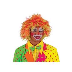 Foto van Neon fel gekleurde clownspruik verkleed accessoire volwassenen - verkleedpruiken
