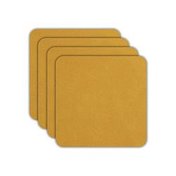 Foto van Asa selection onderzetters - soft leather - amber - 10 x 10 cm - 4 stuks