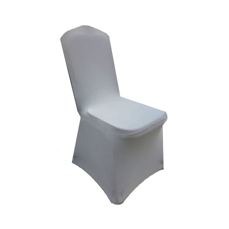 Foto van Stoelhoezen - 10 stuks - grijs - bescherm stijlvol je stoelen
