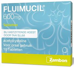 Foto van Fluimucil 600mg tabletten 10st