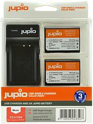 Foto van Jupio kit: battery lp-e10 (2x) + usb single charger