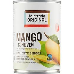 Foto van Fairtrade original mango schijven op lichte siroop 425g bij jumbo