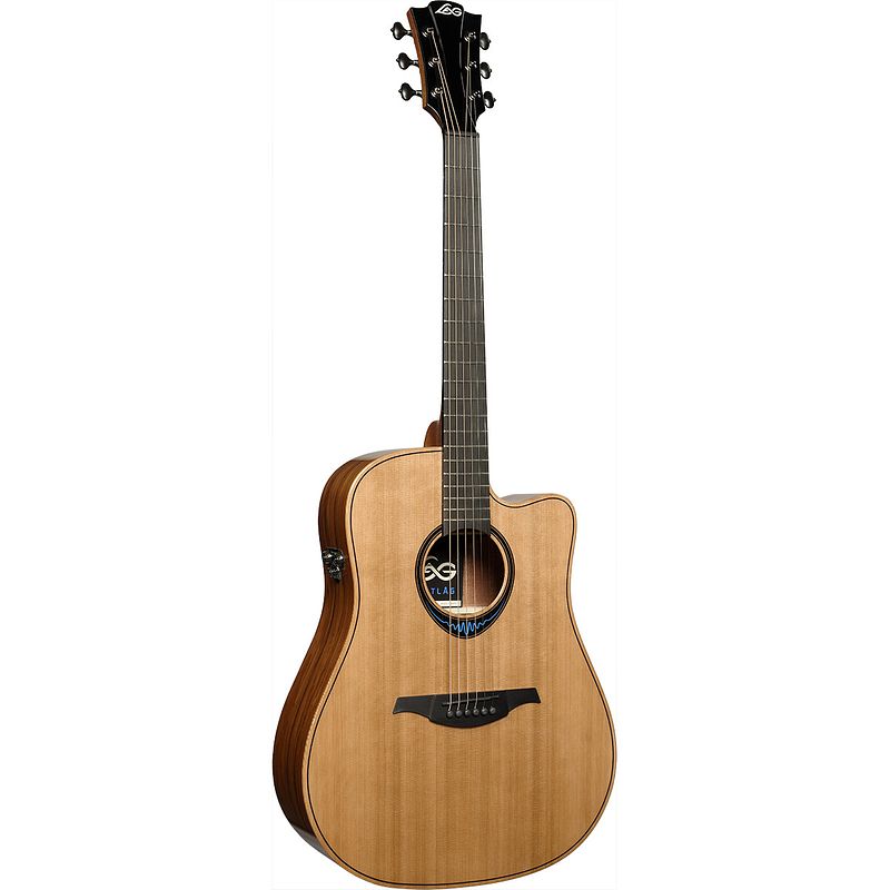 Foto van Lag guitars bluewave 2 tbw2dce e/a westerngitaar met ingebouwde effecten en bluetooth