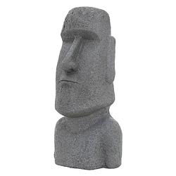 Foto van Tuinfiguur paaseiland moai grijs 38x32x78 cm