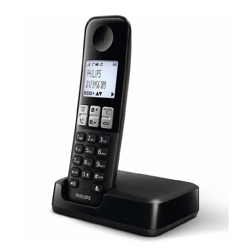 Foto van D250 dect draadloze telefoon - display van 4,6 cm - plug-and-play