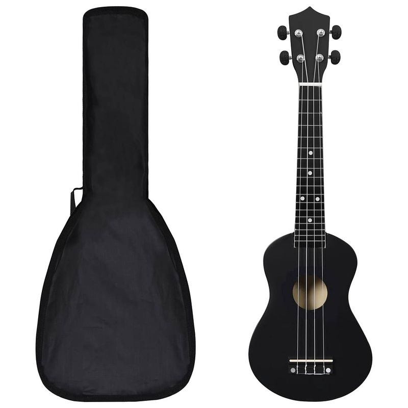 Foto van Vidaxl ukuleleset met tas voor kinderen sopraan 23's's zwart