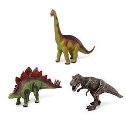 Foto van Speelgoed dino dieren figuren 3x stuks dinosaurussen - speelfigurenset