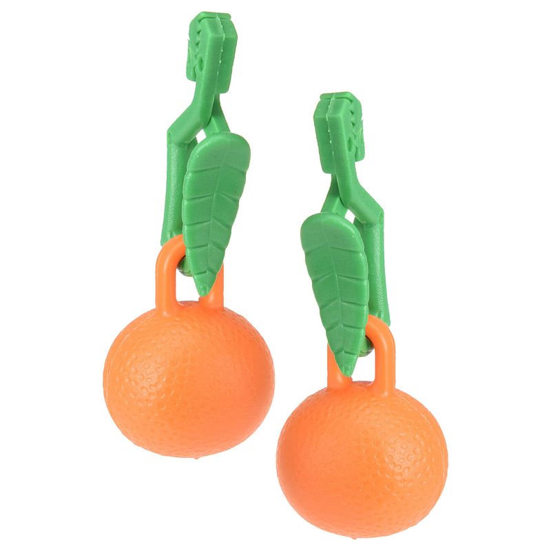 Foto van Excellent houseware tafelkleedgewichten sinaasappels - 8x - oranje - kunststof - tafelkleedgewichten
