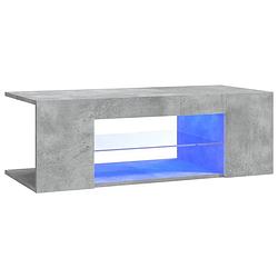 Foto van Vidaxl tv-meubel met led-verlichting 90x39x30 cm betongrijs