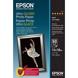 Foto van Epson ultra glossy photo paper c13s041944 fotopapier 300 g/m² 50 vellen hoogglans