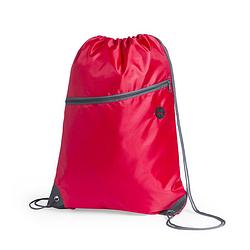 Foto van Sport gymtas/rugtas/draagtas rood met rijgkoord 34 x 44 cm van polyester - gymtasje - zwemtasje
