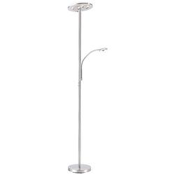 Foto van Leuchtendirekt 11858-55 staande led-lamp met leeslamp led 28 w staal