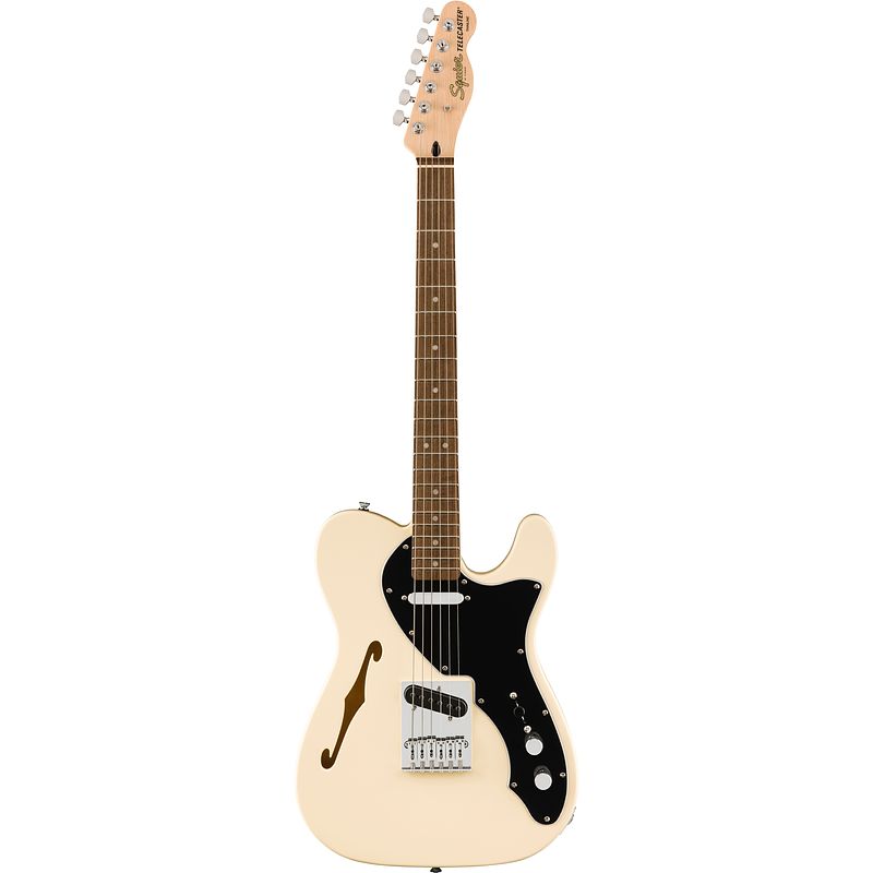 Foto van Squier affinity series telecaster thinline olympic white