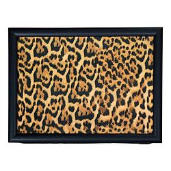 Foto van Schootkussen/laptray luipaard print 43 x 33 cm - dienbladen