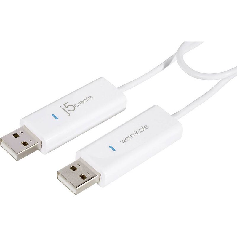 Foto van J5create kvm aansluitkabel [1x usb-a 2.0 stekker - 1x usb-a 2.0 stekker] 1.80 m wit