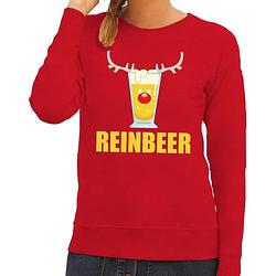 Foto van Foute kersttrui / sweater reinbeer rood voor dames - kersttruien xl (42)