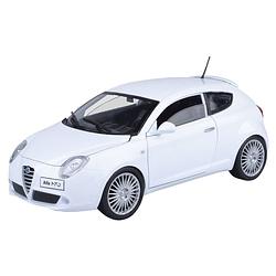 Foto van Modelauto alfa romeo mito 2010 wit schaal 1:24/17 x 7 x 6 cm - speelgoed auto's